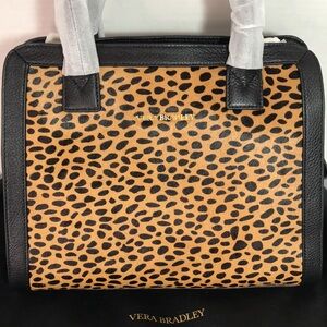 Vera Bradley Natalie Satchel Cheetah with Dustbag NWT $288 MSRP